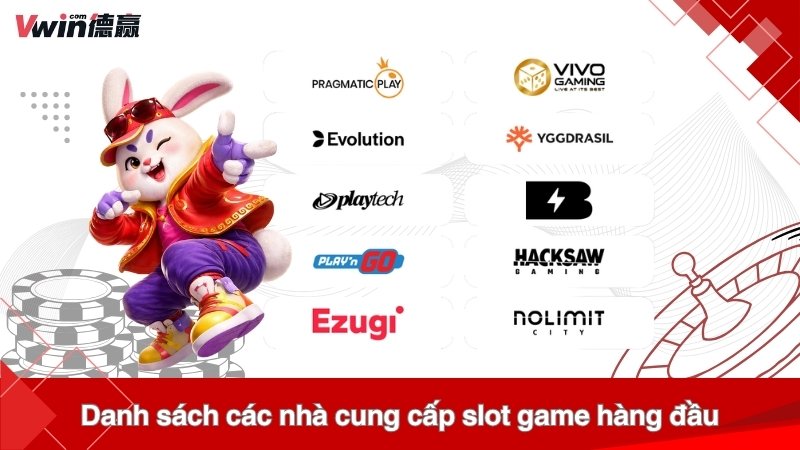 Danh sách các nhà cung cấp slot game hàng đầu