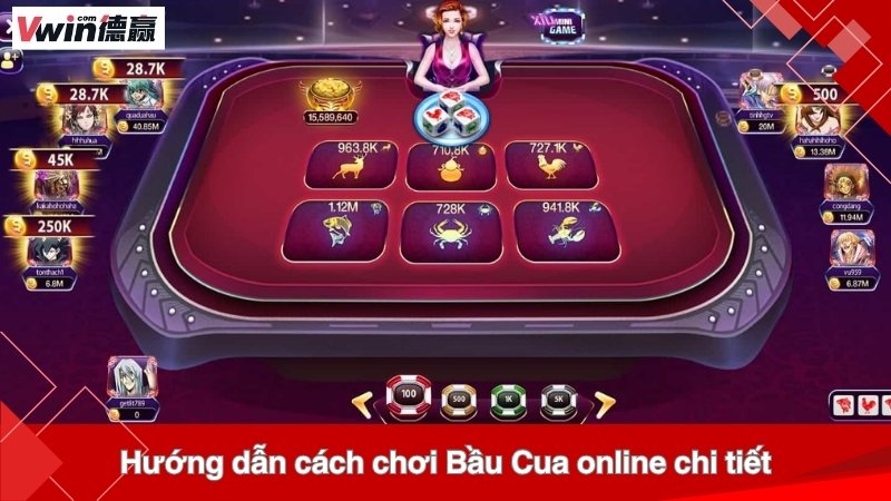 Hướng dẫn cách chơi Bầu Cua online chi tiết